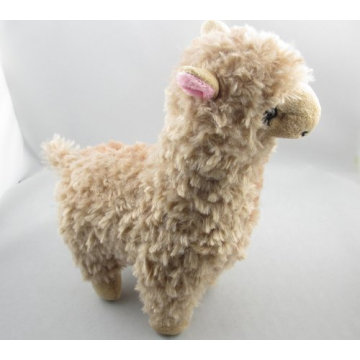 Brown animales de peluche de juguete de felpa de alpaca juguete para las niñas